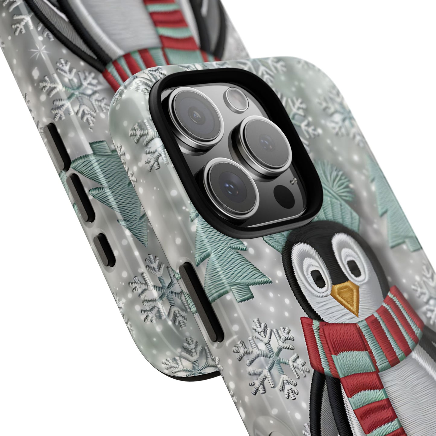 Cute Christmas Penguin Tough Phone Case