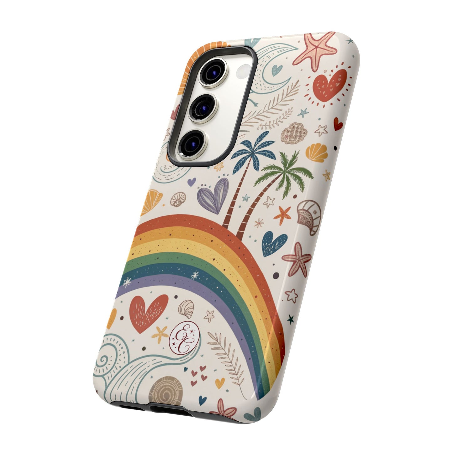 Rainbow Pride Boho Beach Tough Phone Case