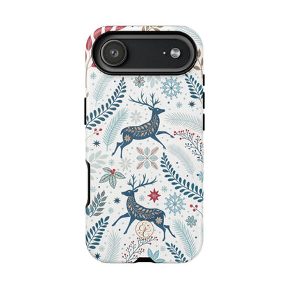 Blue Winter Deer Phone Case