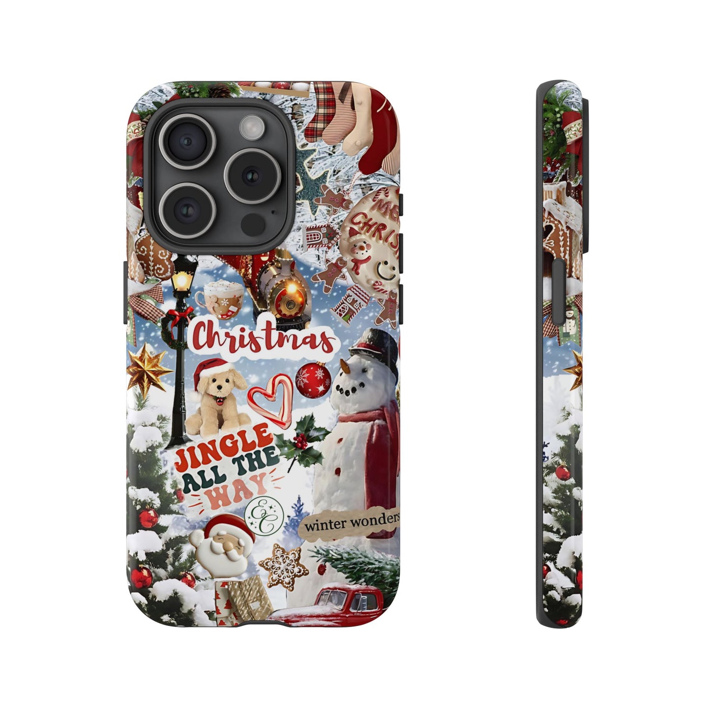 Christmas Holiday Collage Tough Phone Case