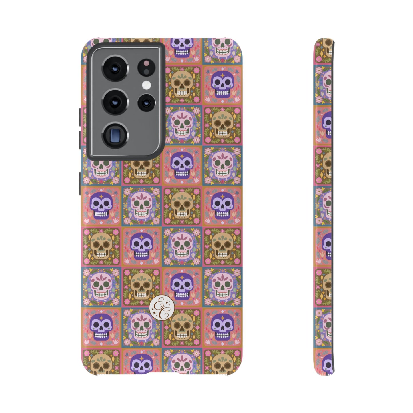 Sugar Skull Pattern Tough Phone Case