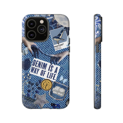 Denim Texture Tough Phone Case