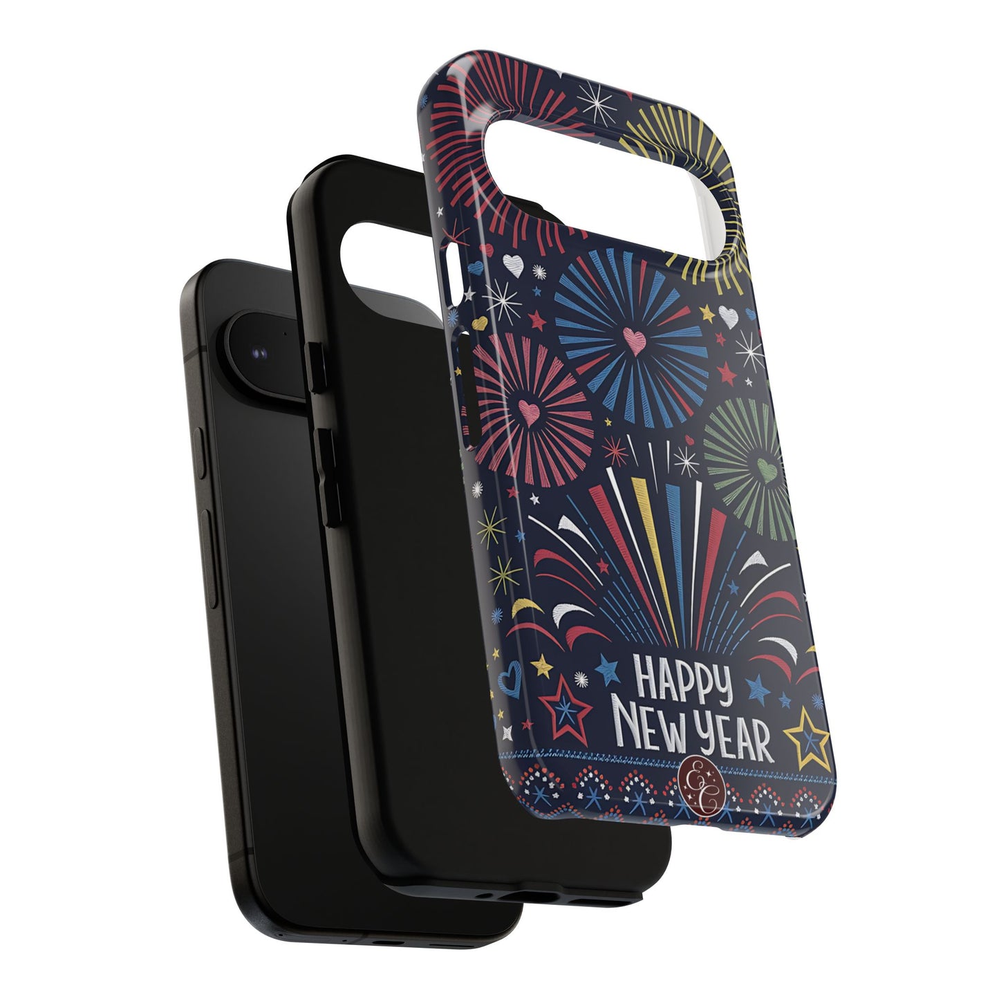 Happy New Year Fireworks Tough Phone Case