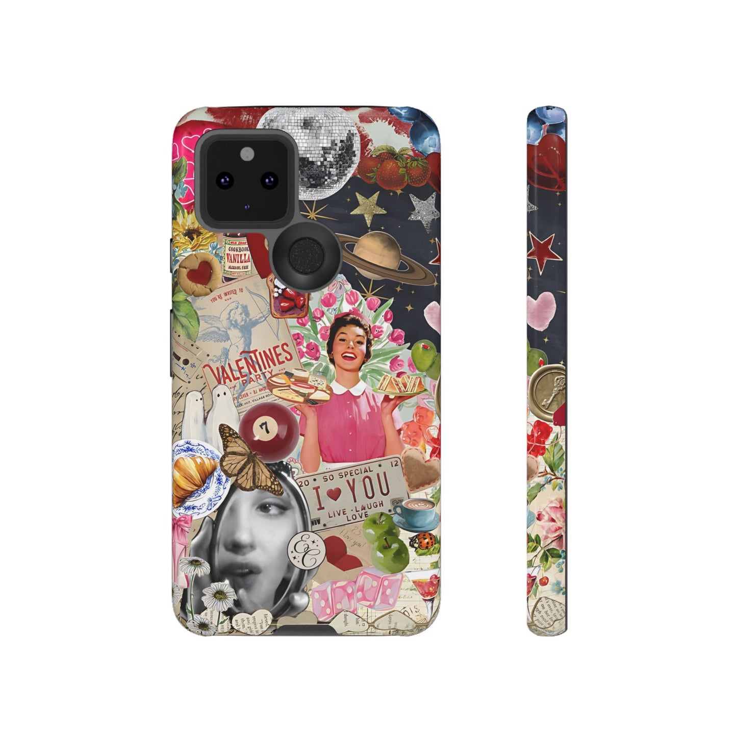 Retro Aesthetic Collage Art Tough Phone Case