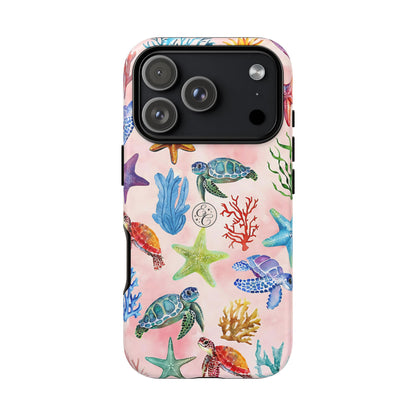 Colorful Marine Life Tough Phone Case