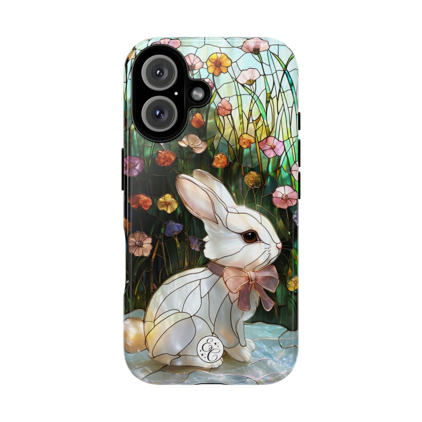 Easter Rabbit Stained Glass Tough Phone Case