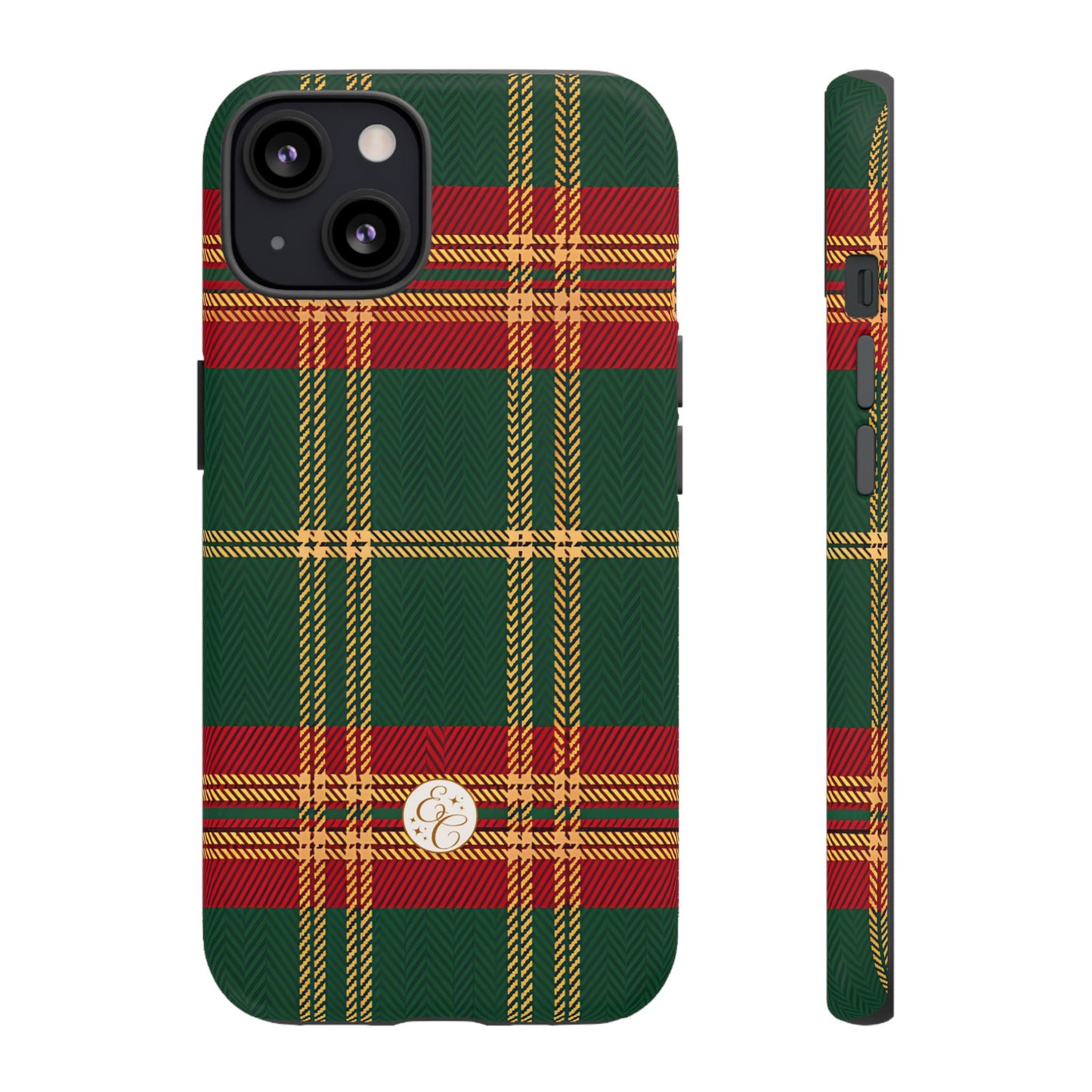 Green Red & Gold Plaid Tough Phone Case