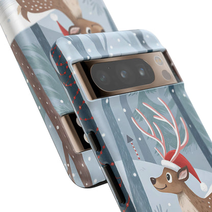 Reindeer in Winter Wonderland Tough Phone Case