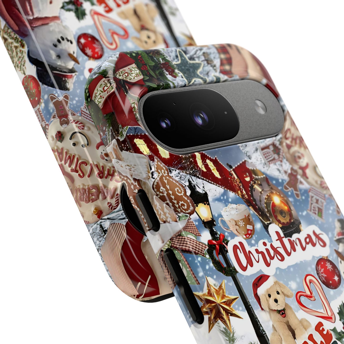 Christmas Holiday Collage Tough Phone Case