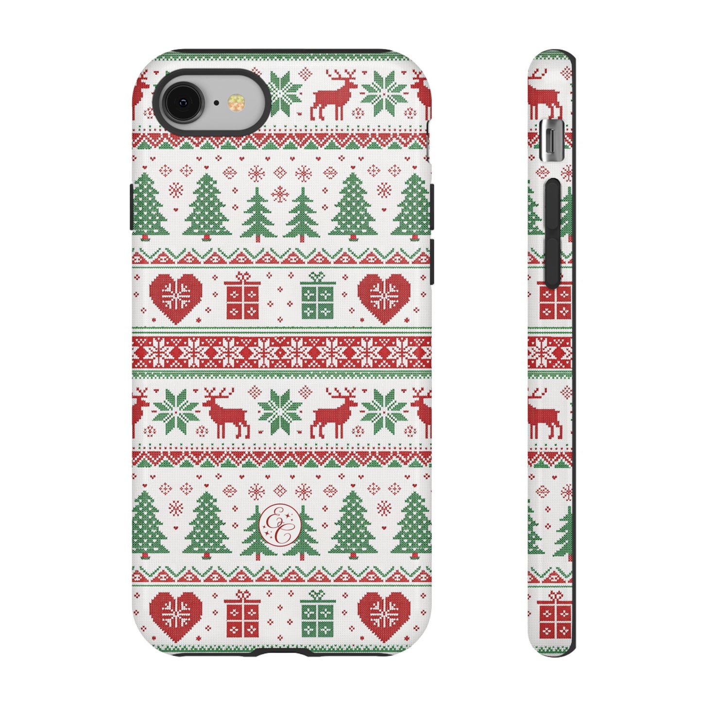 Ugly Christmas Sweater Pattern Tough Phone Case