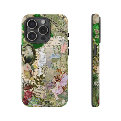 Vintage Botanical Collage Tough Phone Case