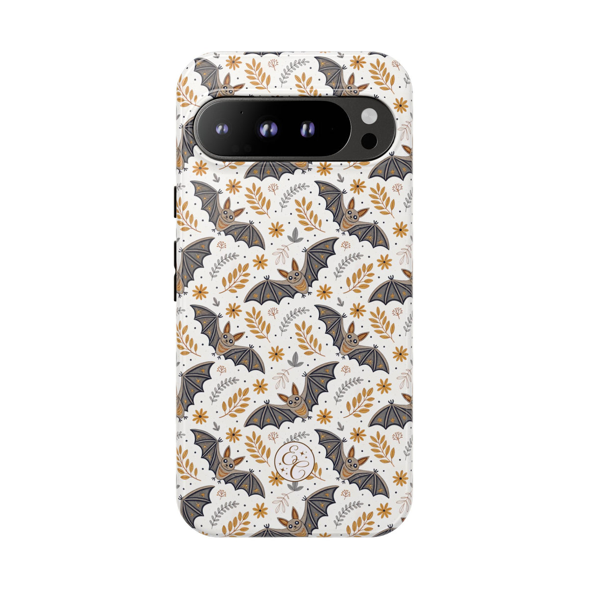 Boho Bat Pattern Halloween Phone Case