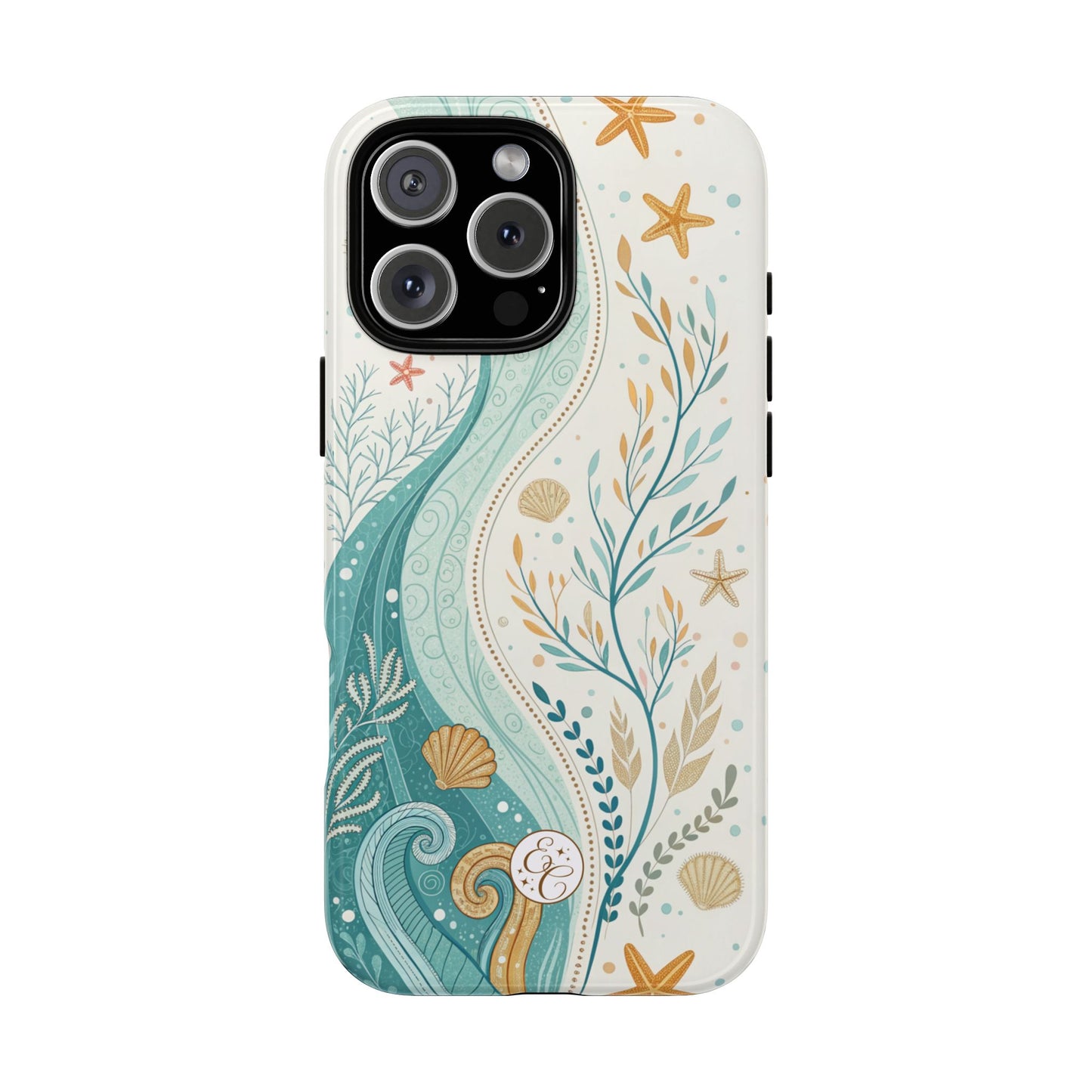 Ocean Boho Doodle Tough Phone Case