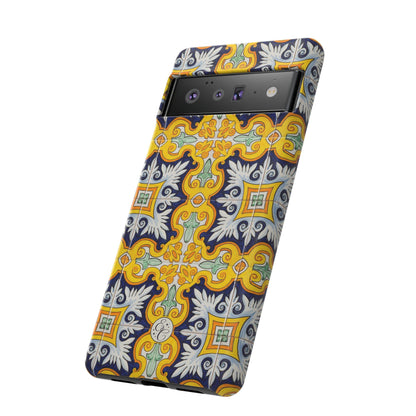 Vintage Floral Tile Tough Phone Case