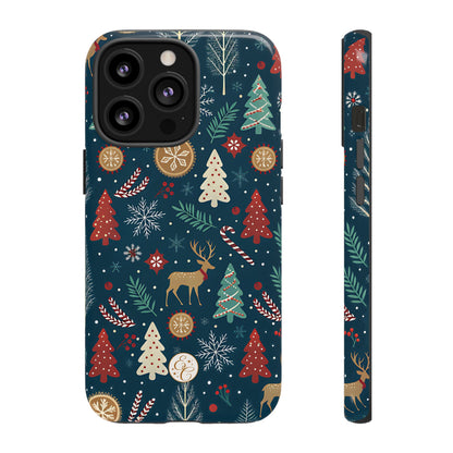 Christmas Holiday Pattern Tough Phone Case