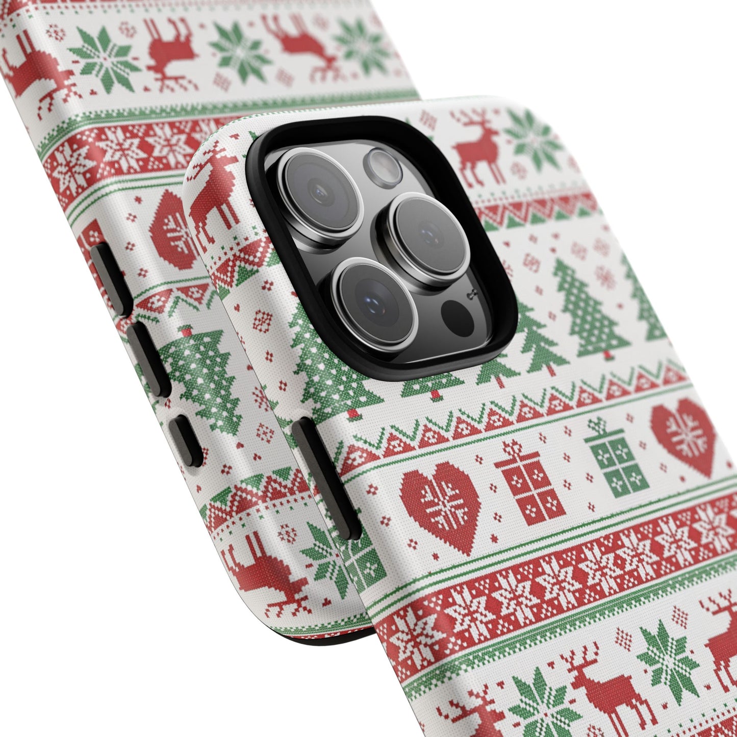 Ugly Christmas Sweater Pattern Tough Phone Case