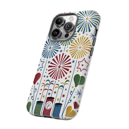 Colorful Fireworks and Stars Tough Phone Case