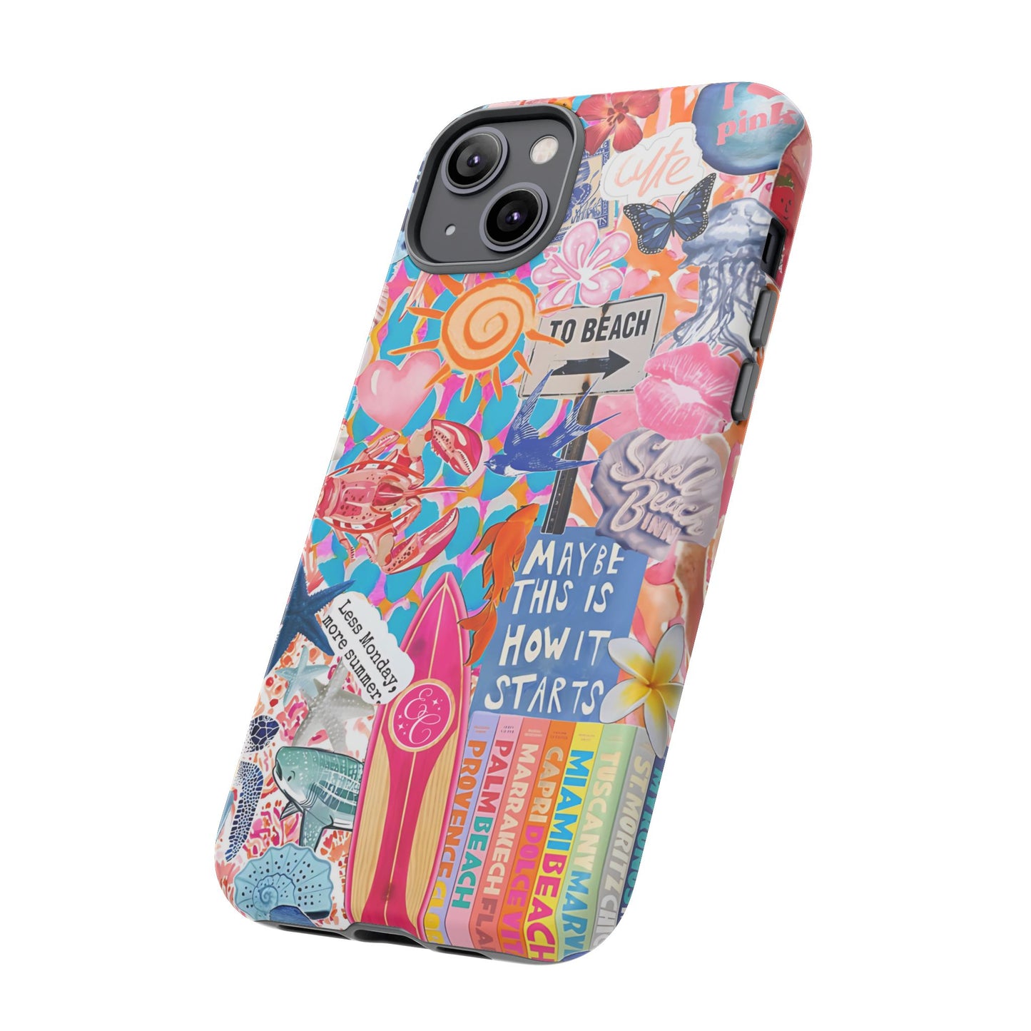 Colorful Beach Collage Tough Phone Case