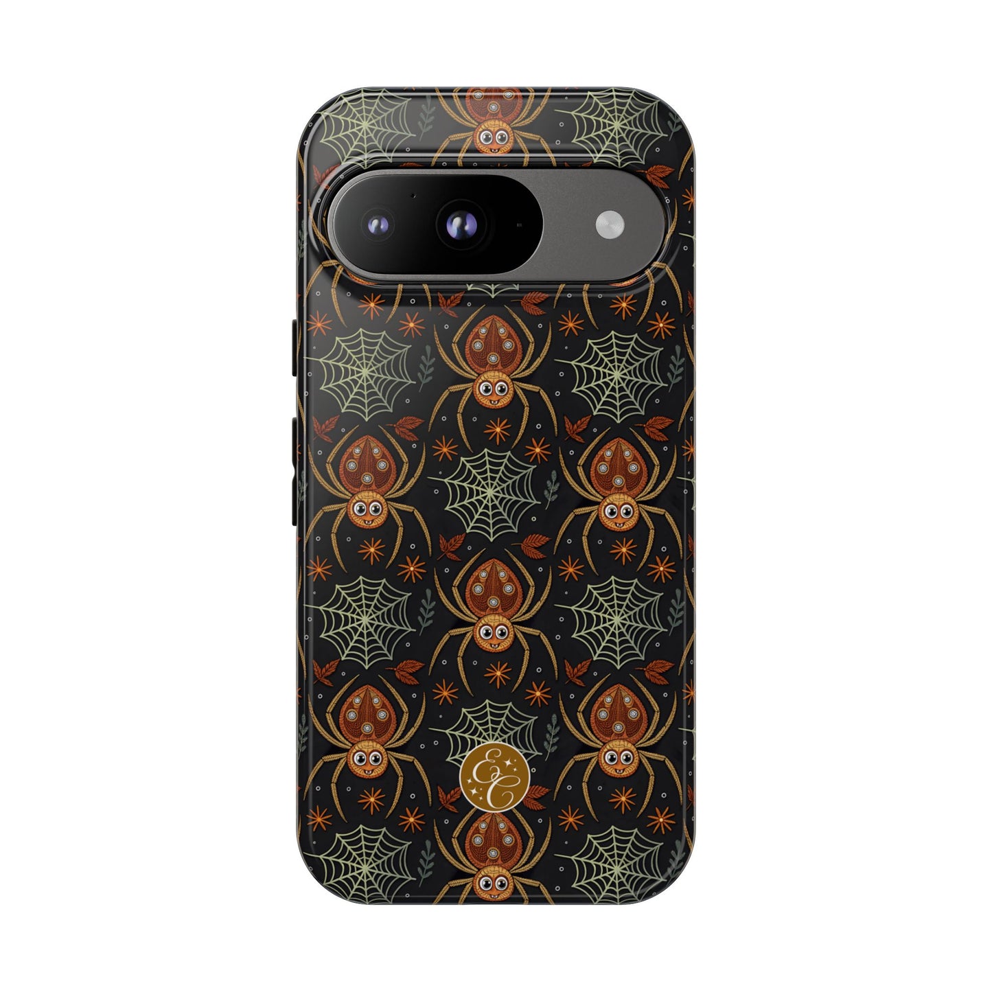 Boho Halloween Spider Pattern Tough Phone Case
