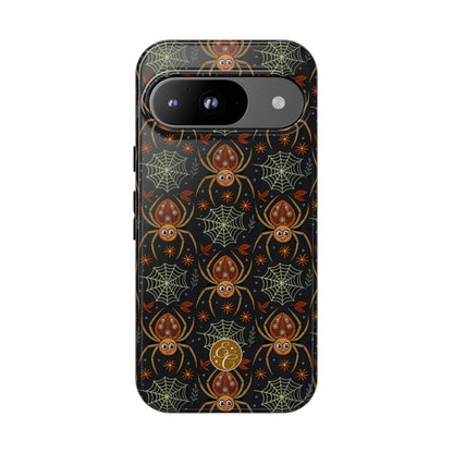 Boho Halloween Spider Pattern Tough Phone Case