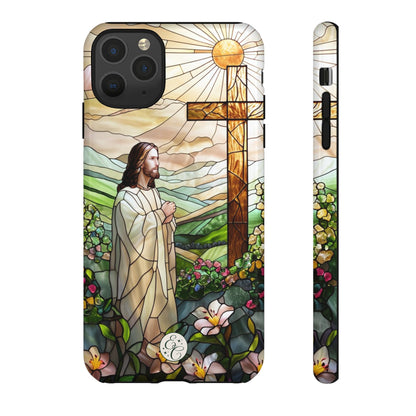 Jesus Stained Glass Tough Phone Case