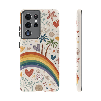 Rainbow Pride Boho Beach Tough Phone Case