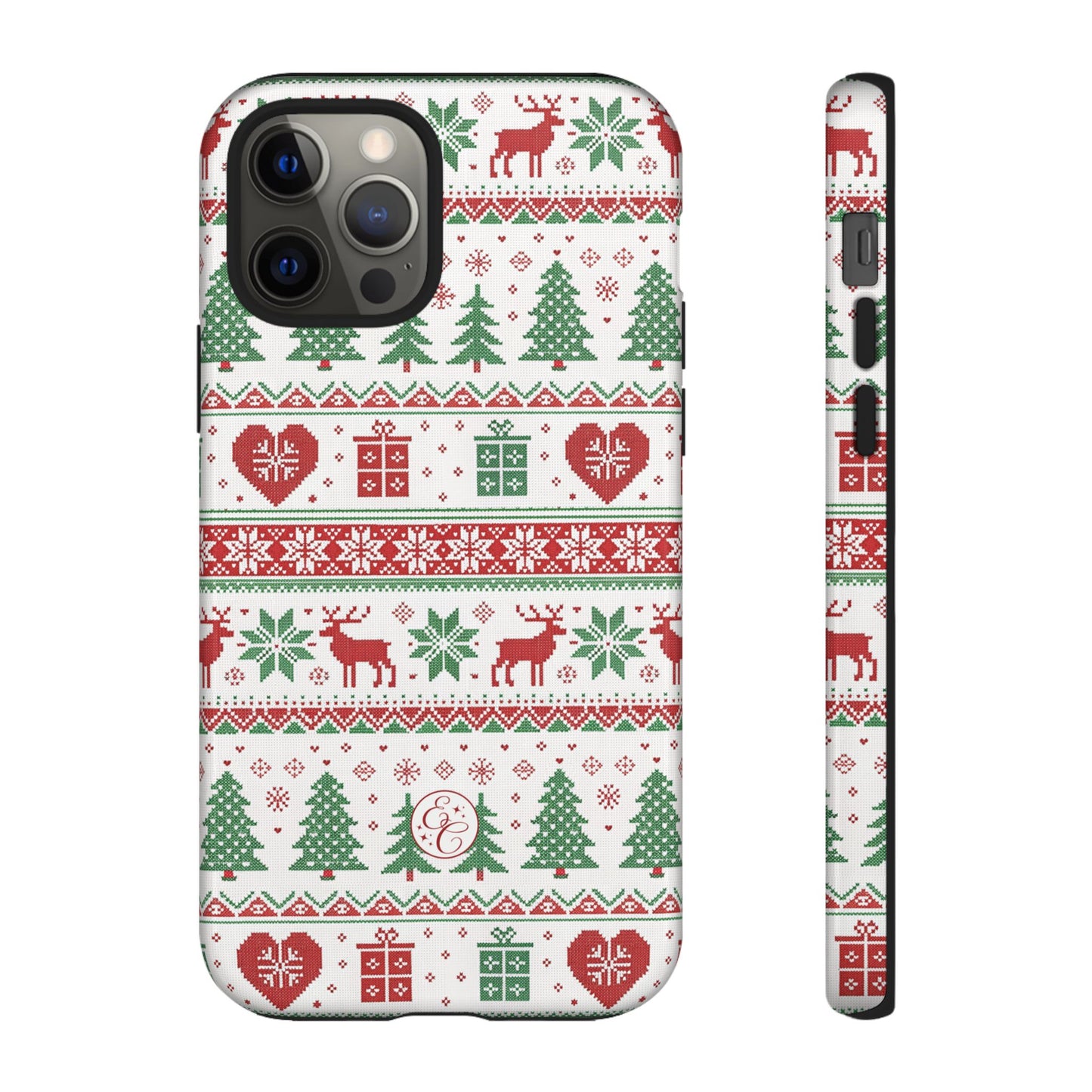 Ugly Christmas Sweater Pattern Tough Phone Case