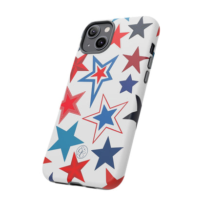 Patriotic Star Pattern Tough Phone Case