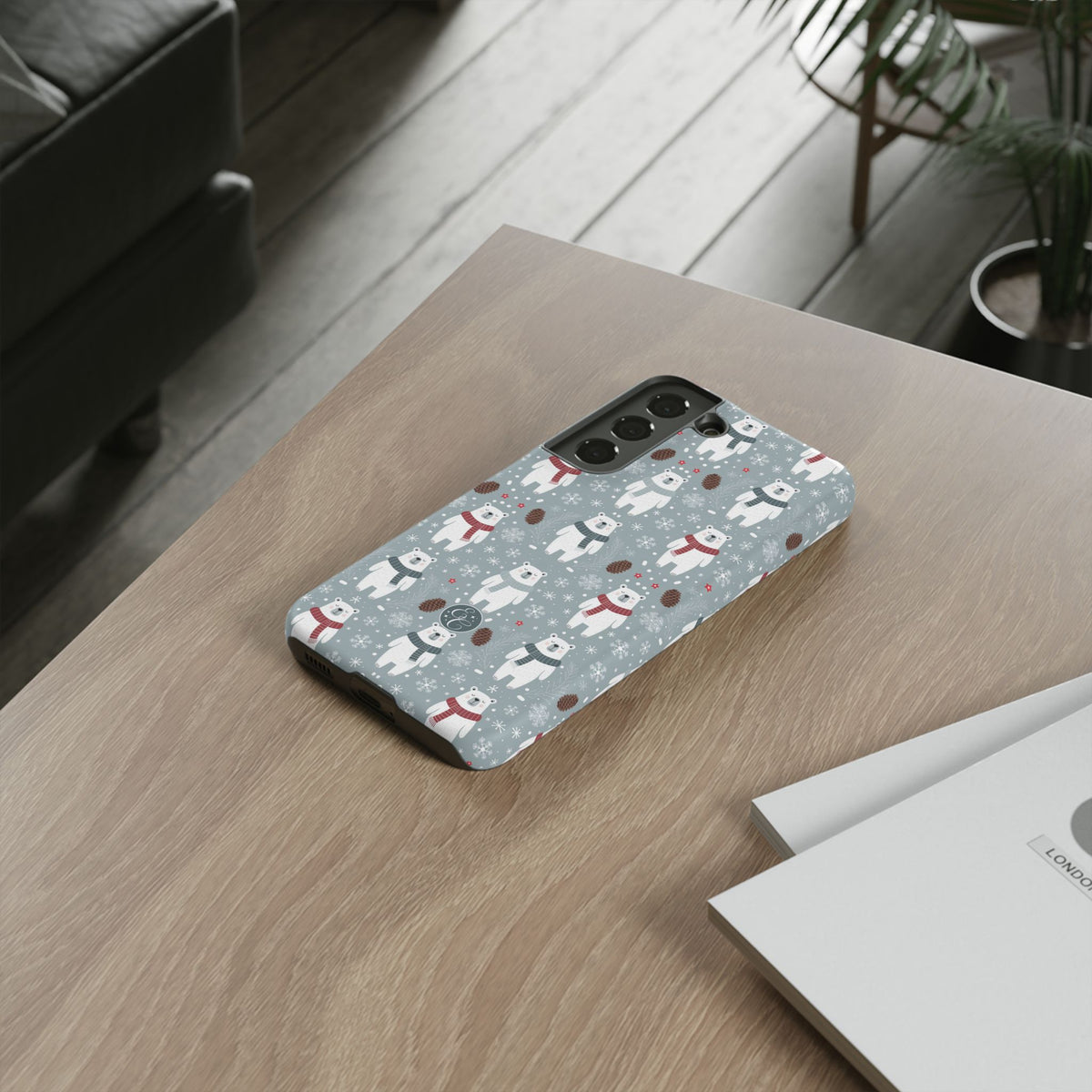 Cute Polar Bear Christmas Phone Case