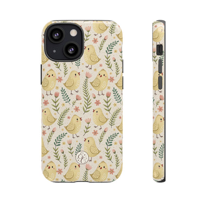 Vintage Floral Chick Pattern Tough Phone Case
