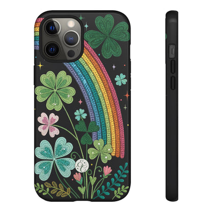 Rainbow & Shamrock Tough Phone Case