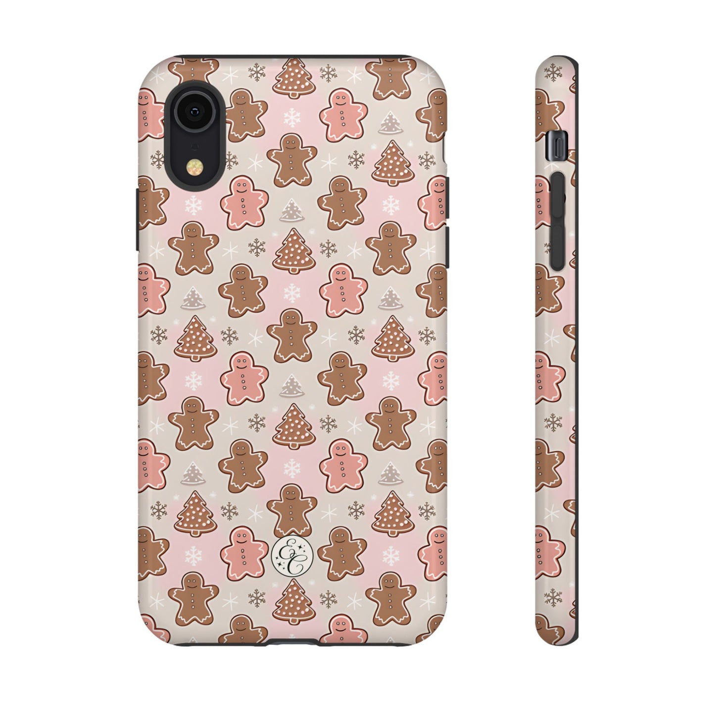 Gingerbread Men & Xmas Tree Pattern Tough Phone Case