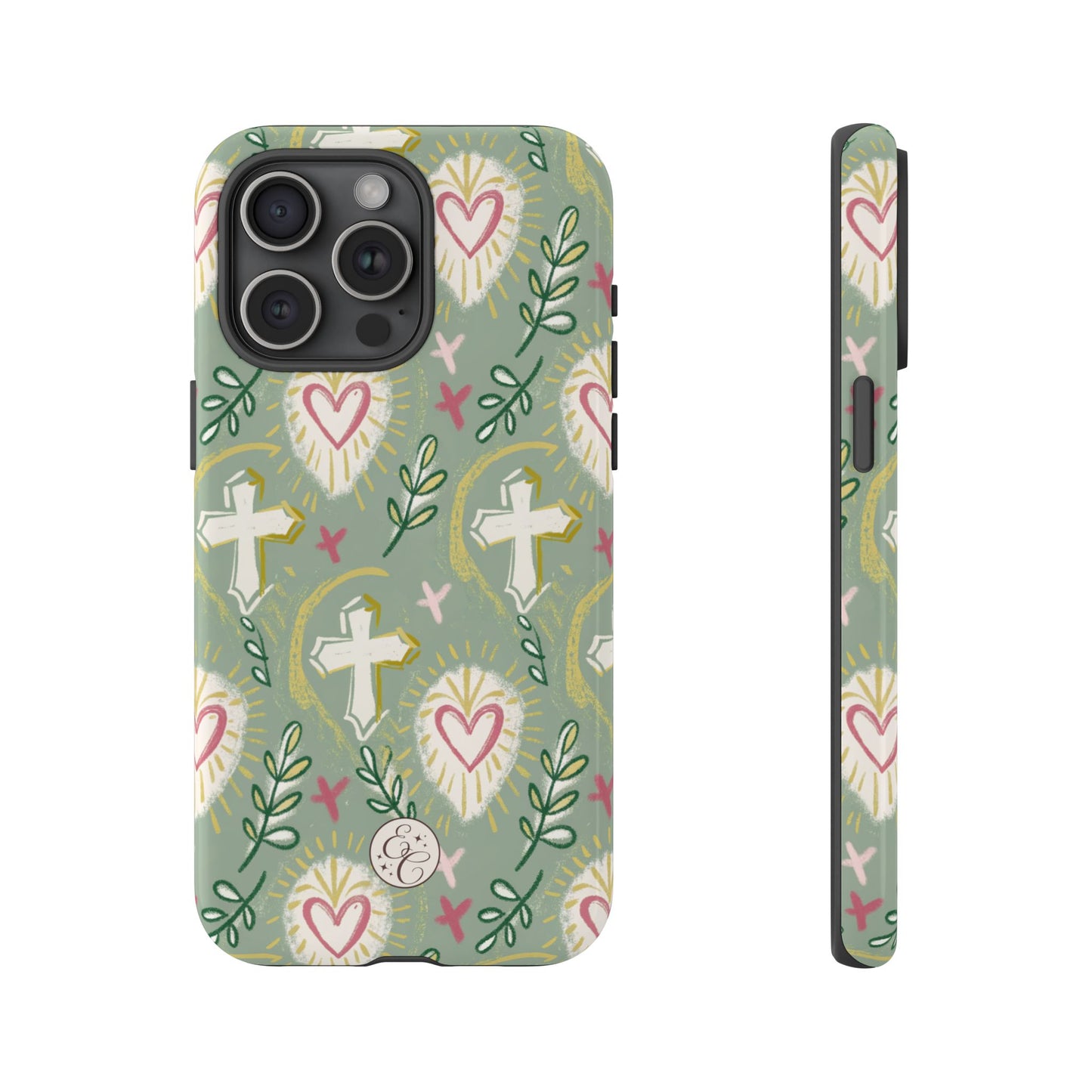 Christian Cross Boho Pattern Tough Phone Case