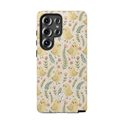 Vintage Floral Chick Pattern Tough Phone Case