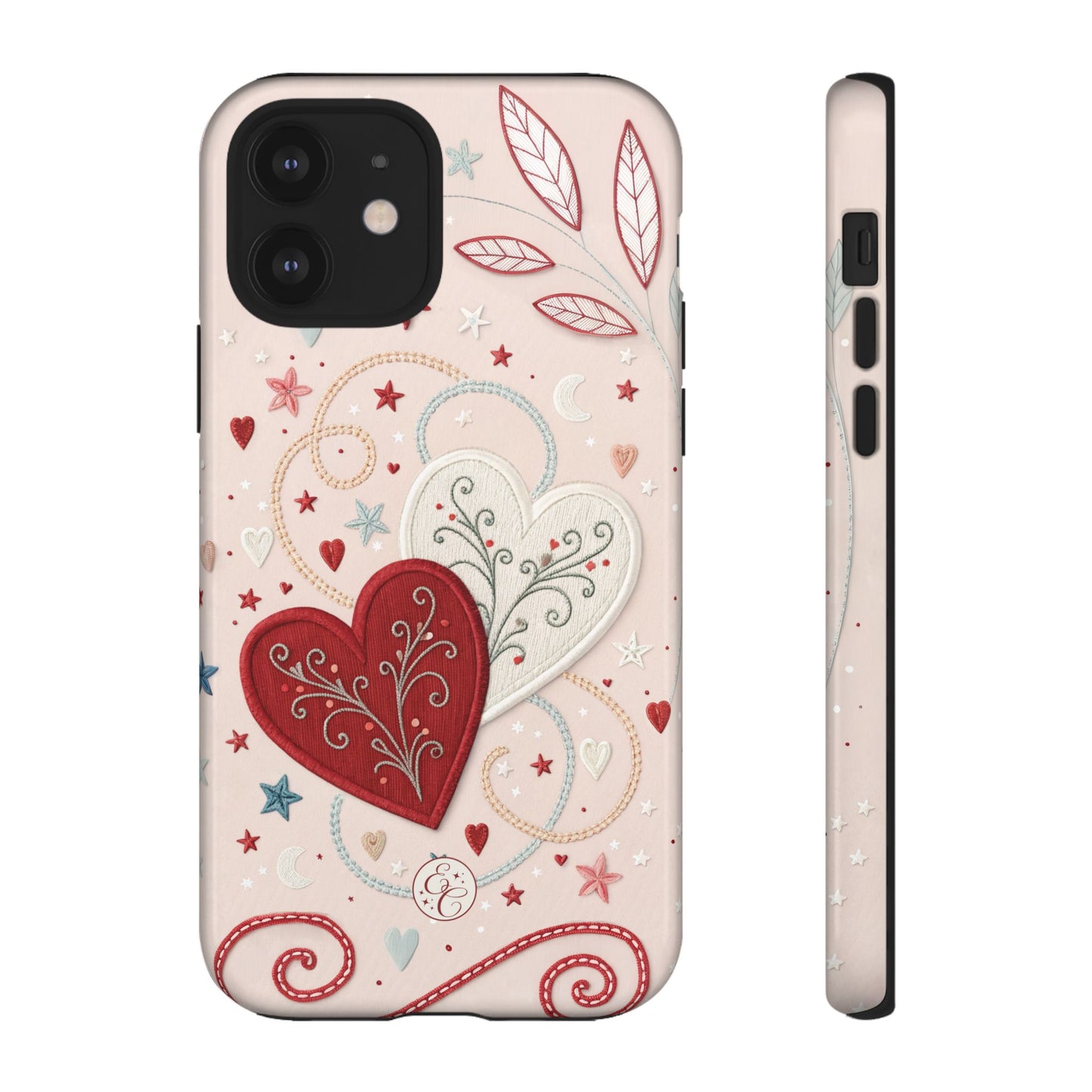 Interlinked Hearts Tough Phone Case