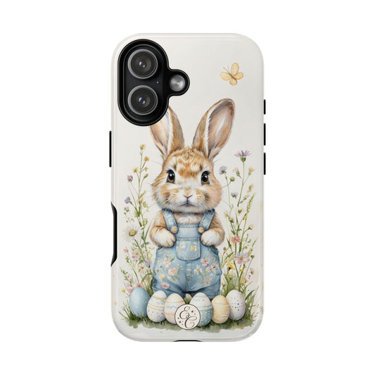Bunny with Easter Eggs Tough Phone Case