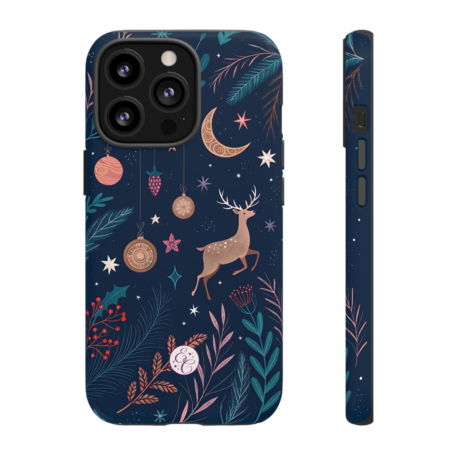Boho Christmas Reindeer Tough Phone Case
