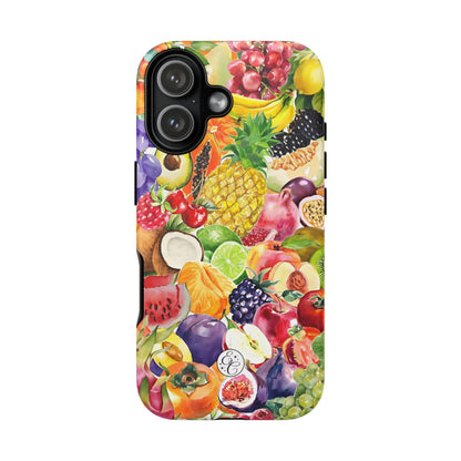 Colorful Fruits Collage Tough Phone Case