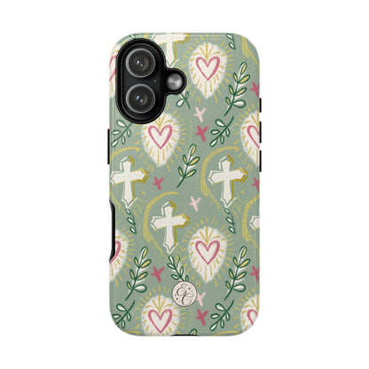 Christian Cross Boho Pattern Tough Phone Case