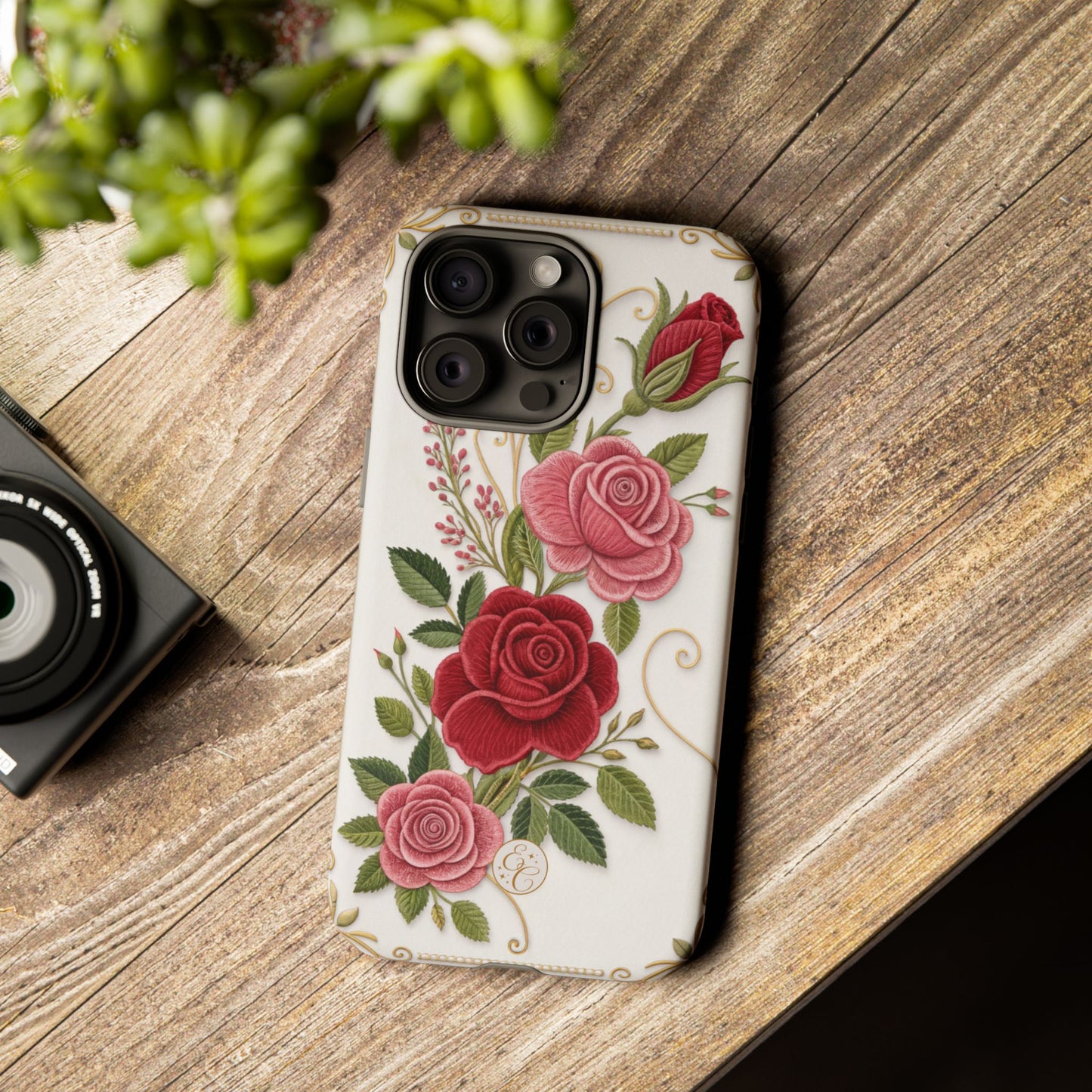 Elegant Rose Garden Tough Phone Case