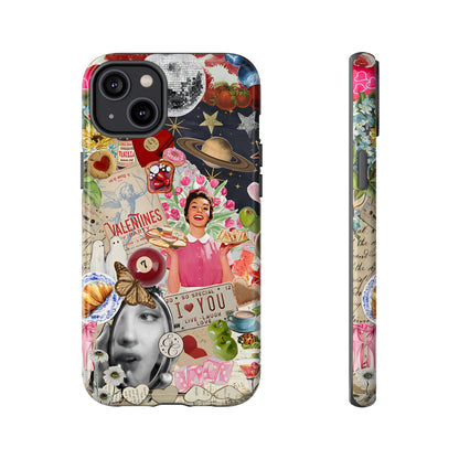 Retro Aesthetic Collage Art Tough Phone Case