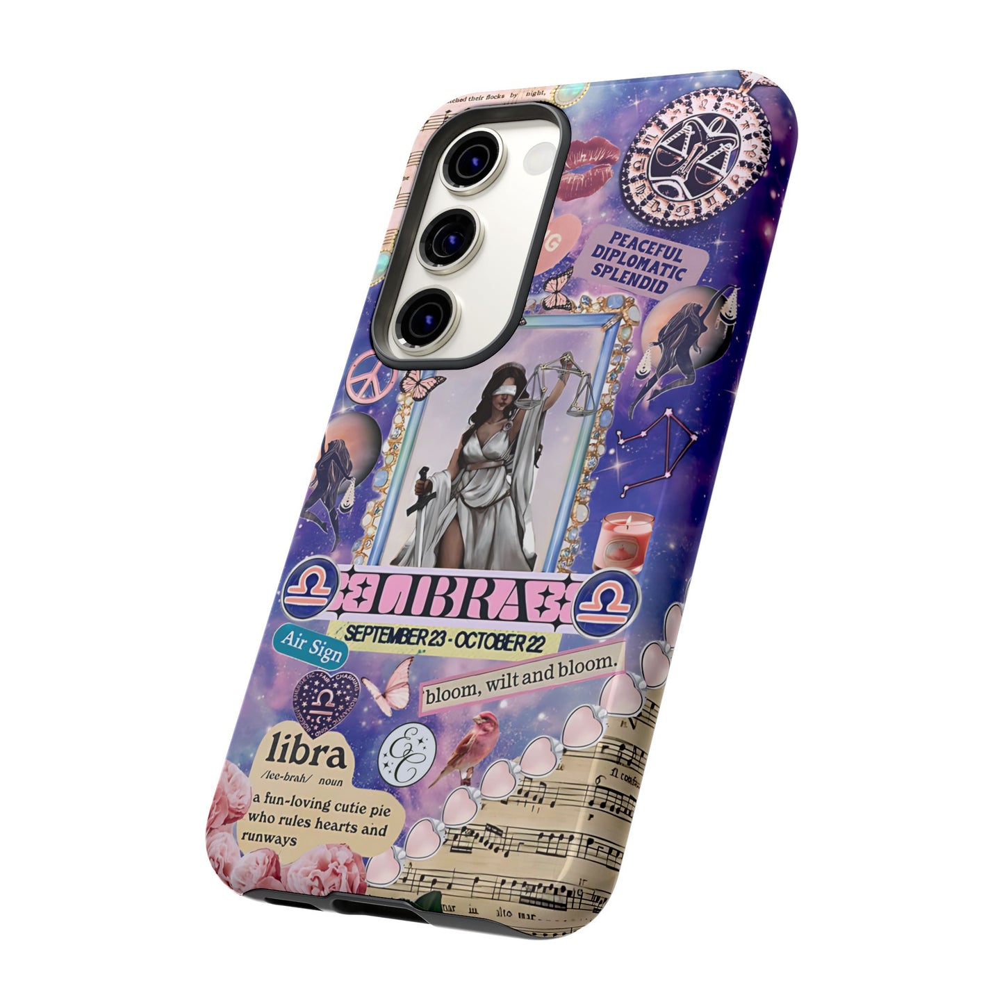 Libra Zodiac Star Sign Tough Phone Case