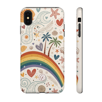 Rainbow Pride Boho Beach Tough Phone Case
