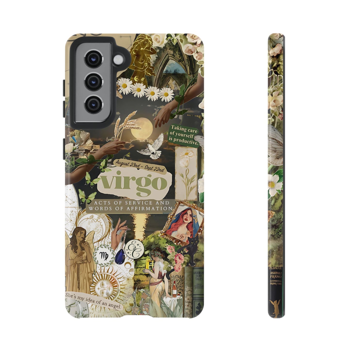 Virgo Vintage Zodiac Collage Tough Phone Case