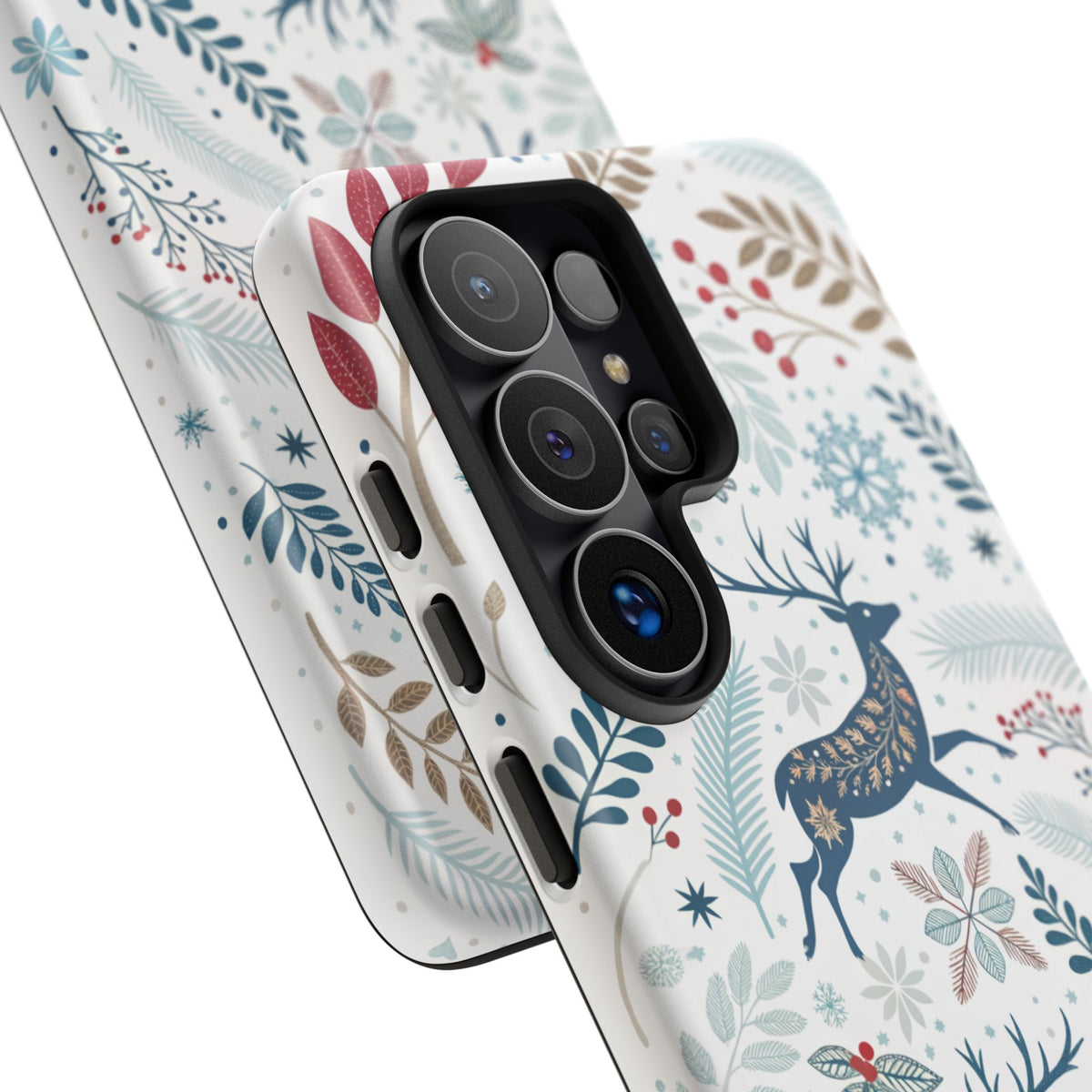 Blue Winter Deer Phone Case