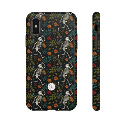 Halloween Boho Skeleton Pattern Tough Phone Case