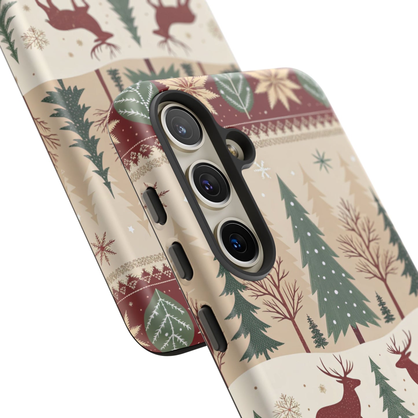 Vintage Christmas Reindeer Tough Phone Case