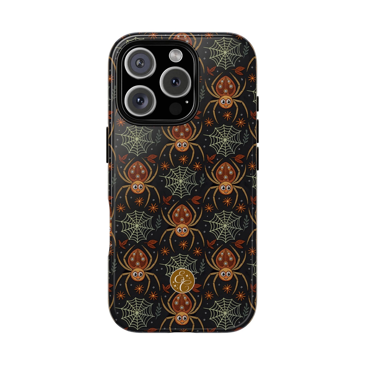 Boho Halloween Spider Pattern Tough Phone Case
