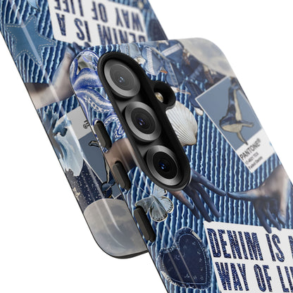 Denim Texture Tough Phone Case