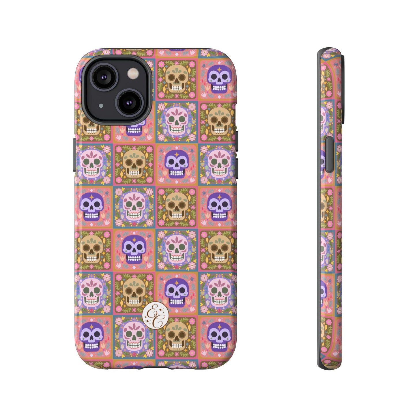 Sugar Skull Pattern Tough Phone Case